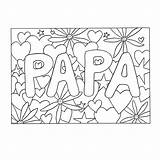 Verjaardag Papa Lieve Vaderdag Kleurplatenl sketch template