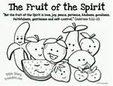 Spirit Fruit Coloring Pages Crafts Kids School Sunday Bible Preschool Fruits Printables Peace Lessons Tree Sheet Color Holy Spiritual Children sketch template