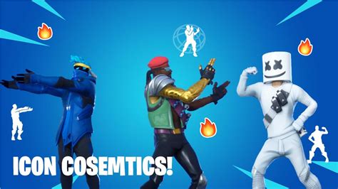 current  icon series skins   emotes  fortnite