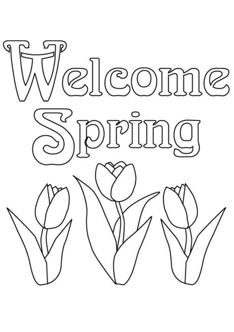 spring coloring page spring coloring pages  coloring