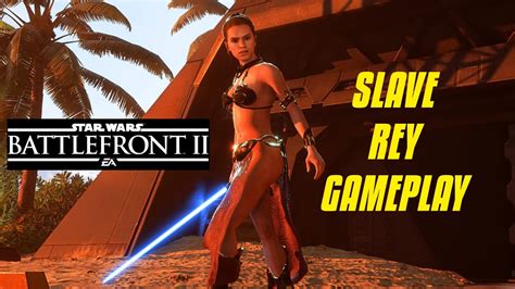 slave rey gameplay star wars battlefront 2 youtube