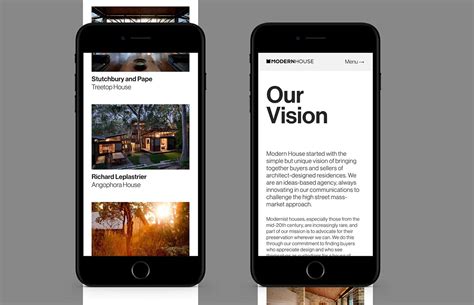 modern house website design  behance