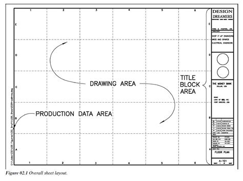 drawing sheet layout border sizes title block st  cad standard