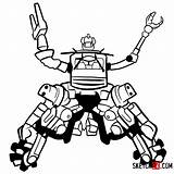 Fallout Drawing Sketchok Tankbot Automated Turret sketch template
