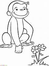 Mewarnai Kartun Monyet Lucu Tokoh Anak Paud Curious Marimewarnai Bagus Warna sketch template