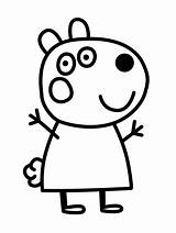 Peppa Pig Suzy Iluminar Suzie Adornar Imprimir Amigos Dibujode Recortar Paracolorear Divyajanani sketch template