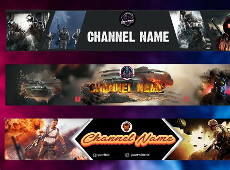 design creative  unique gaming youtube banner  hosnain ahmed  dribbble