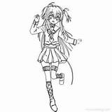 Yui Kanade Xcolorings sketch template