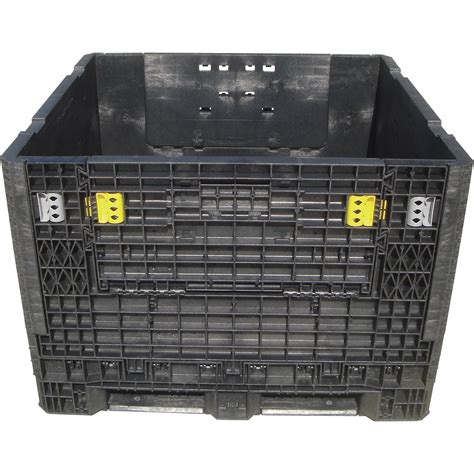 triple diamond plastics heavy duty collapsible bulk storage container inl  inw  inh