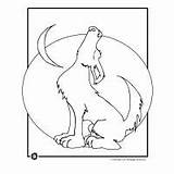 Howling Wolves Moon Lupo Kleurplaat Stampare Kleurplaten Coloring Collections sketch template