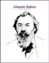 Coloring Brahms Music Pages Johannes Print Makingmusicfun Composer Digital Choose Composers Board Worksheets sketch template