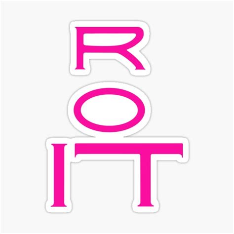 Vintage Roit Pink Bold Typography Sticker By Capitanoart Redbubble