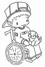 Coloring Ria Cute Pony Little Pages Puppy Wheelchair Fashioned Boy Old sketch template