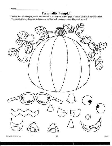 fall activity sheets  preschool