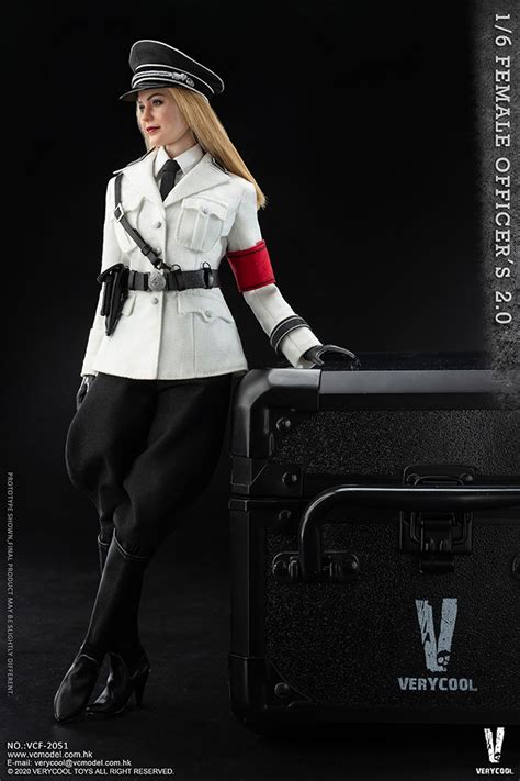 [vcf 2051] Very Cool 1 6 Wwii German Female Ss 2 0 Officer Action