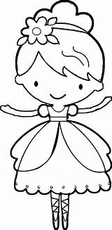 Ballerina Coloring Pages Ballet Printable Dancing Kids Dancer Girl Sheets Kitty Hello Drawing Colouring Cute Clipart Christmas Children Color Dance sketch template