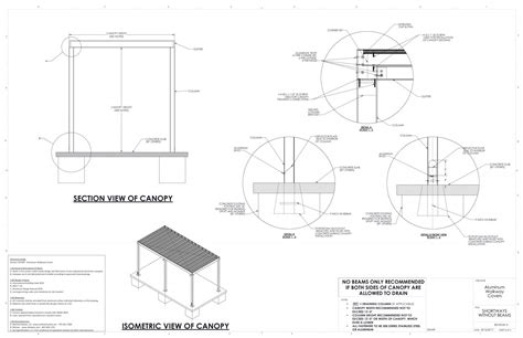 covered walkway canopy drawings specs  canopies