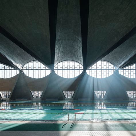 this shot of a dramatically lit swimming pool taken by