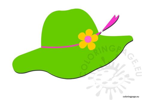 sun hat coloring page