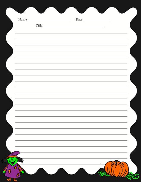 writing border paper clipart