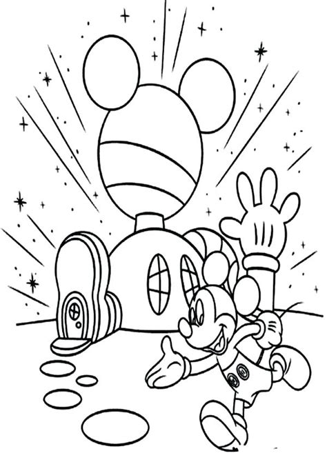mickey mouse clubhouse coloring pages  getdrawings
