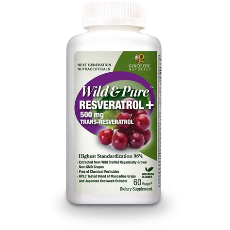 genceutics wild pure resveratrol powerful antioxidants