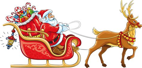santa clipart sleigh santa sleigh transparent