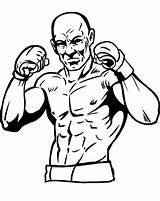 Boxeador Bokserski Kolorowanka Trening Boxer Printable Druku Descripción Wydrukuj Malowankę Drukowanka sketch template