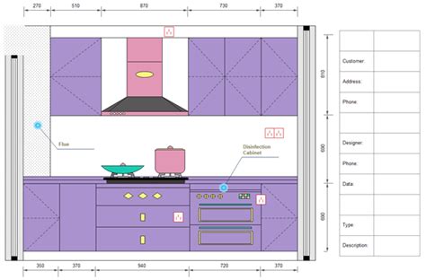 printable kitchen design layout template image
