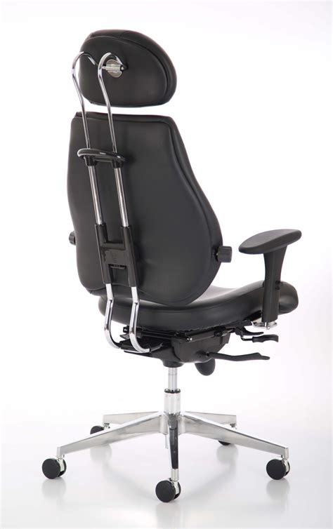 chiro  ultimate posture chair  black  arms  headrest