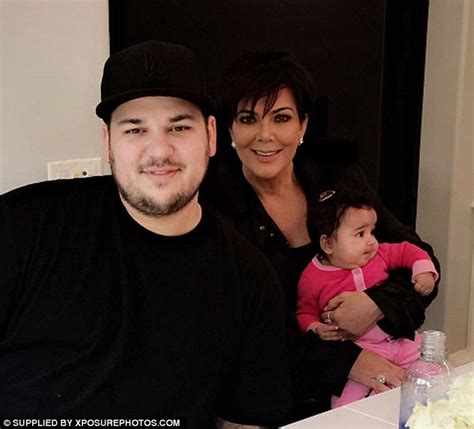 rob kardashian shares photo of daughter with cousins daily mail online