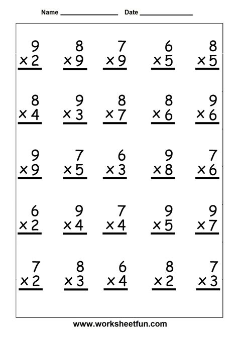fill  multiplication worksheets  multiplication wo printable