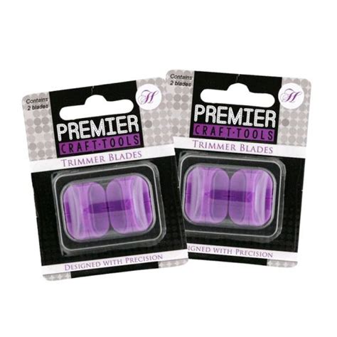 premier craft tools replacement trimmer blades set   hunkydory crafts