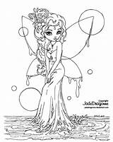 Fairy Water Coloring Pages Printable Kids Colouring Print Choose Board sketch template