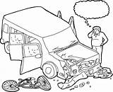 Accident Car Drawing Traffic Sketch Template Fatal Thinking Man Getdrawings Coloring Pages Illustration Now Vectors sketch template