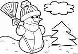 Neige Sapin Bonhomme Souriant sketch template
