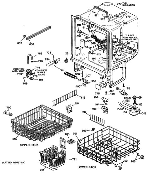 ge dishwasher parts manual