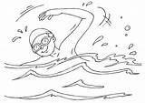 Schwimmen Malvorlage Ausmalbilder sketch template