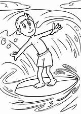 Surfen Ausmalbilder Malvorlage Malvorlagen Ausmalbild Wassersport sketch template