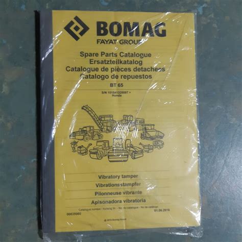 bomag bt  spare parts manual   hand place