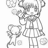 Sakura School Uniform Coloring Anime Manga Pages Drawing Her Naoko Yanagisawa Friends Getdrawings Coli 71kb 220px Petite sketch template