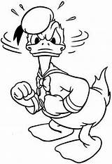 Donald Duck Coloring Pages Angry Outline Drawing Cartoon Clipart Netart Color Clipartmag Print Line sketch template