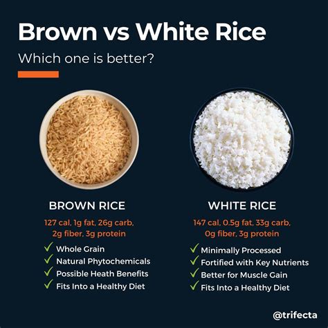 brown rice  white rice