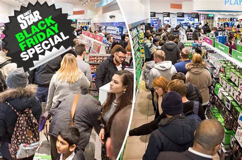 black friday  brits storm argos currys  nike stores   uk deals daily star
