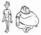 Fat sketch template