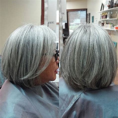 layered silver bob over 60 gorgeous gray hair long gray hair hair