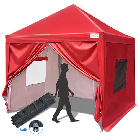 upgraded quictent  ez pop  canopy tent outdoor vendor tent   sides  mesh windows
