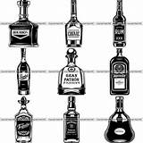 Bottle Whiskey Clipart Svg Liquor Tequila Bottles Designs Bundle Selling Run Logo Clipground sketch template