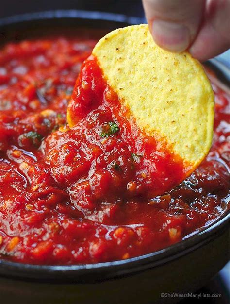 spicy roasted tomato chipotle salsa recipe  wears  hats