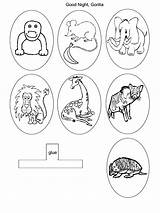 Gorilla Activities Puppets Finger sketch template